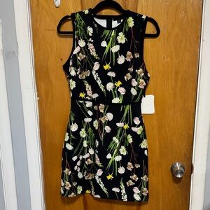 Victoria Beckham for Target Black Floral Mini Dress